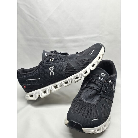 On Cloud 6 Men's Running Shoes Sneakers Men’s Size 9.5 Black/White *READ* - Picture 8 of 16